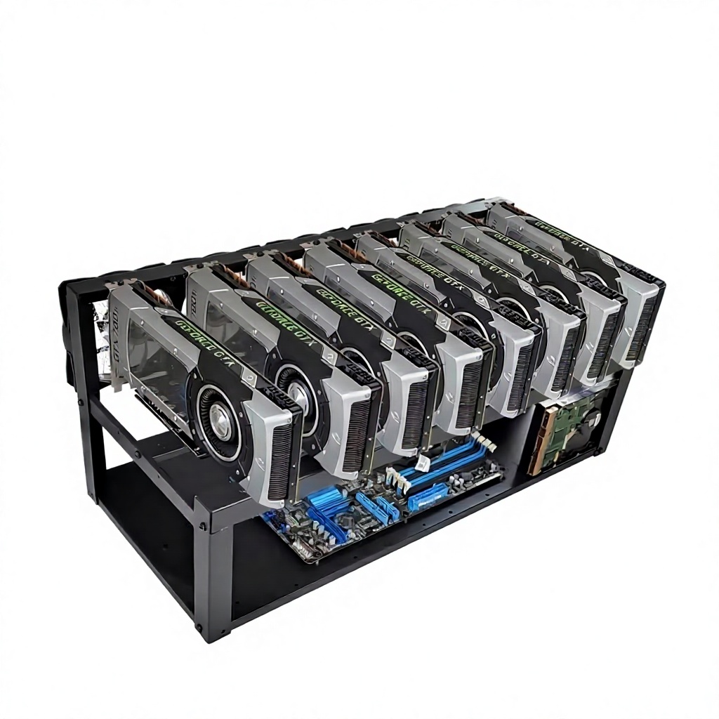 CMP 170HX  8-GPU Open Frame Mi - đánh giá và giá Gpu Mining Rig Frame 8 Gpu
